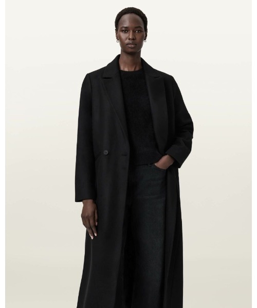 TELA (テラ) シングルブレスト 黒 チェスターコート 40 TELA (テラ