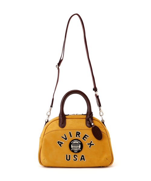 AVIREXボストンバッグ【本日限定値段】 直営店限定》VARSITY LEATHER MINI-BOSTON BAG/ バーシティー レザー