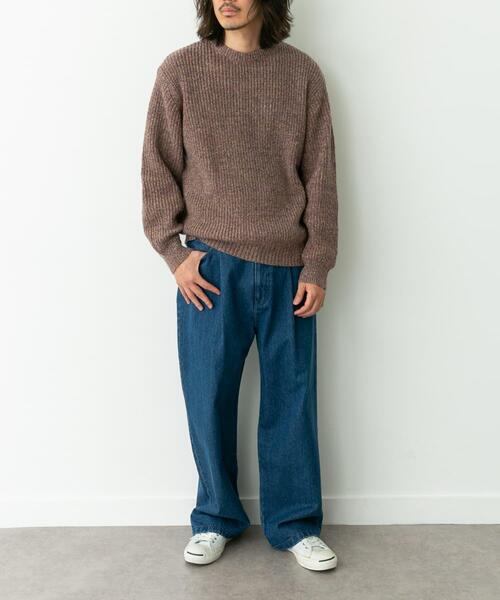 セオリー　ニット　ミックスカラー ITEMS URBANRESEARCH（アイテムズ アーバンリサーチ） ニット セーター