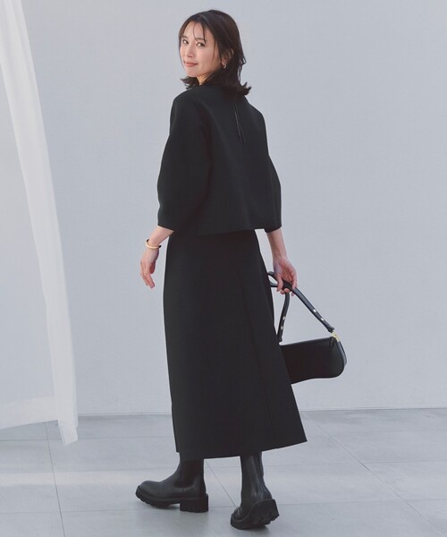 セットアップ 「セレモニー」BEAUTY FORM KNIT フレアスカート セットアップ レディース_1