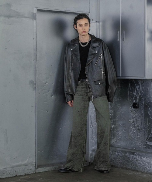 HARE（ハレ） ライダースジャケット SMALL ブラック メンズ : ZOZOTOWN