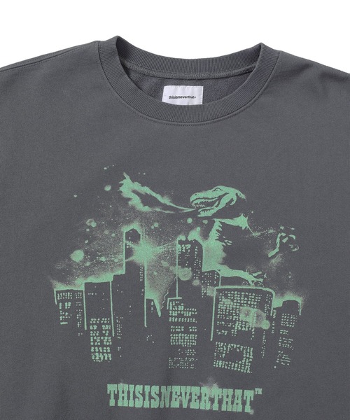 「thisisneverthat」 スウェットカットソー S ブラック メンズ_画像2