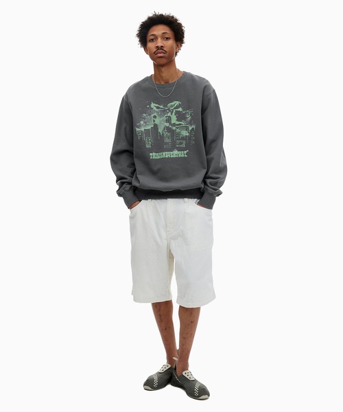 「thisisneverthat」 スウェットカットソー S ブラック メンズ_画像7