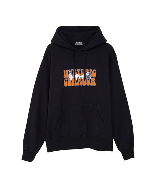 ヒステリックグラマー ヒスガール パーカー スウェット ブラック プルオーバーM HYSTERIC GLAMOUR（ヒステリックグラマー） プルオーバーパーカー
