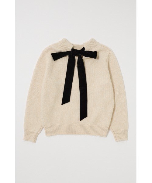 MOUSSY（マウジー） ニット セーター BACK RIBBON セーター レディース