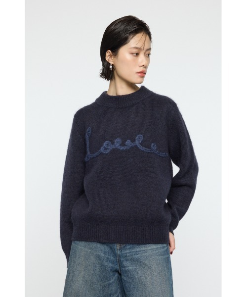 MOUSSY（マウジー） ニット セーター BACK RIBBON セーター レディース