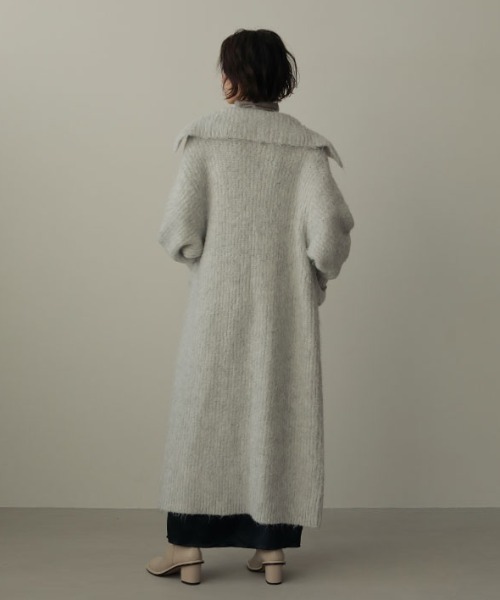 【10日まで限定値下げ】ETRE TOKYO ニット ライトグレー ETRE TOKYO（エトレトウキョウ） ニットカーディガン FREE ブルー