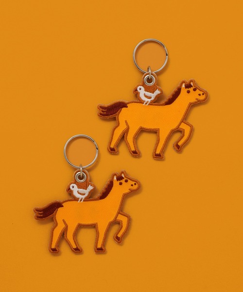 ニューレトロ キーホルダー スティッチワークキーホルダー キーリング