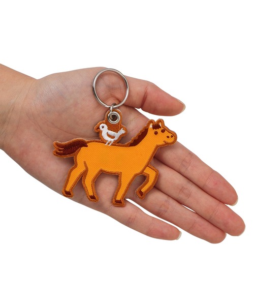 ニューレトロ キーホルダー スティッチワークキーホルダー キーリング