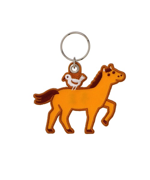 ニューレトロ キーホルダー スティッチワークキーホルダー キーリング