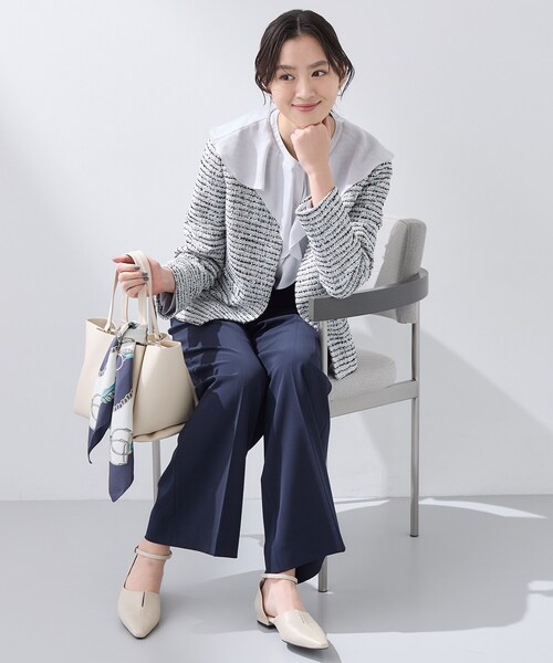 INDIVI（インディヴィ） ジャケット ノーカラージャケット