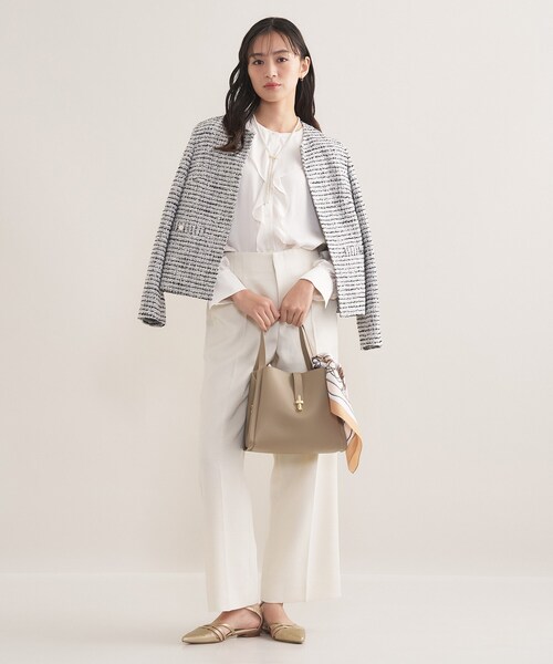 INDIVI（インディヴィ） ジャケット ノーカラージャケット