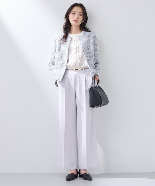 INDIVI（インディヴィ） ジャケット ノーカラージャケット