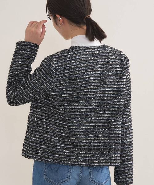 INDIVI（インディヴィ） ジャケット ノーカラージャケット