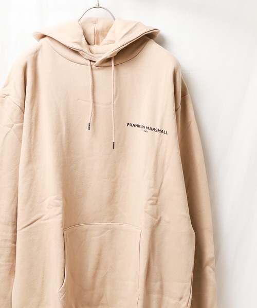 「FRANKLIN & MARSHALL」 プルオーバーパーカー MEDIUM ベージュ レディース_画像2