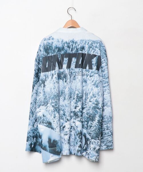 「NON TOKYO」 ニットカーディガン 2 ブルー レディース_画像2