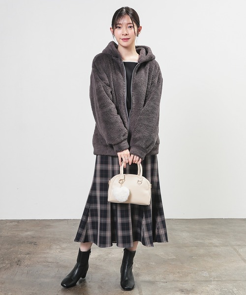 「Honeys」 ジップアップパーカー M ベージュ レディース_画像6