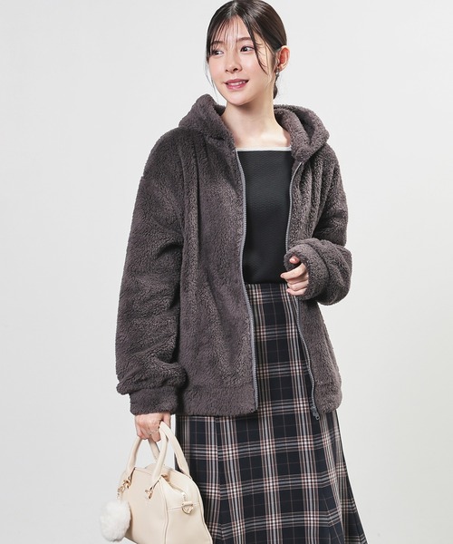 「Honeys」 ジップアップパーカー M ベージュ レディース_画像7