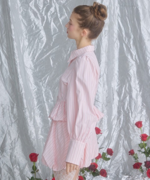 「monepine」 長袖シャツ 1 ピンク レディースの画像3