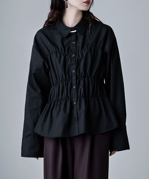 「etoll.」 長袖ブラウス M オフホワイト レディース_画像2