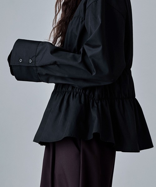 「etoll.」 長袖ブラウス M オフホワイト レディース_画像4