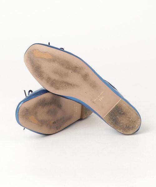 「ADAM ET ROPE'」 バレエシューズ 22.5cm ブルー レディース_画像3