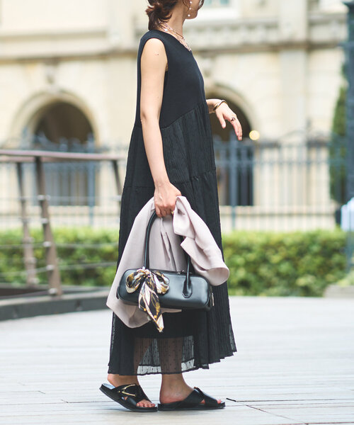 「un dix cors」 ドッキングワンピース FREE ブラック レディース_画像7