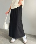 ロング スカート 夏 「吸水速乾・防シワ機能付...の詳細画像4