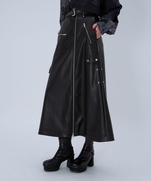 HARE（ハレ） スカート ライダースライクスカート(HARE) : ZOZOTOWN