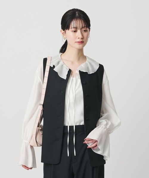BEAUTY＆YOUTH UNITED ARROWS ブラウス シャツ ラッフル スキッパー