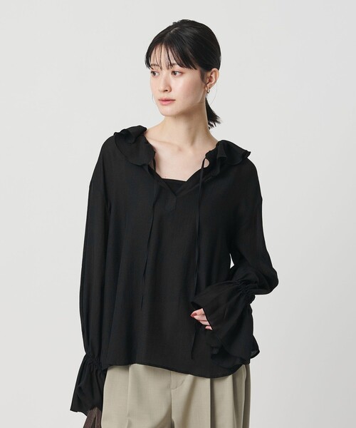 BEAUTY＆YOUTH UNITED ARROWS ブラウス シャツ ラッフル スキッパー