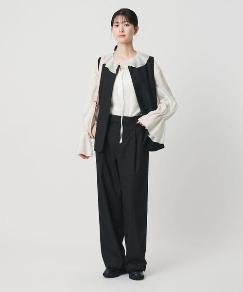 BEAUTY＆YOUTH UNITED ARROWS ブラウス シャツ ラッフル スキッパー