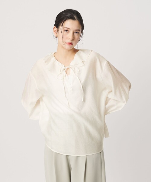 BEAUTY＆YOUTH UNITED ARROWS ブラウス シャツ ラッフル スキッパー