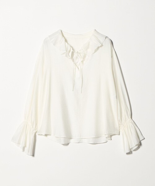 BEAUTY＆YOUTH UNITED ARROWS ブラウス シャツ ラッフル スキッパー 