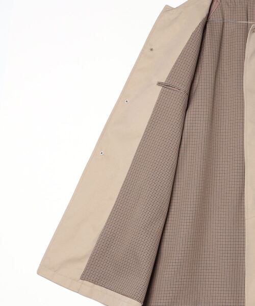 「green label relaxing」 ステンカラーコート M ブラウン メンズ_画像3