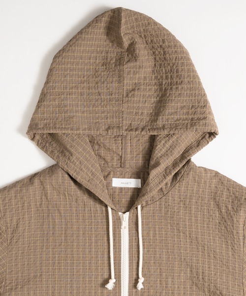 「MUHET」 ジップアップパーカー X-LARGE カーキ レディース_画像6