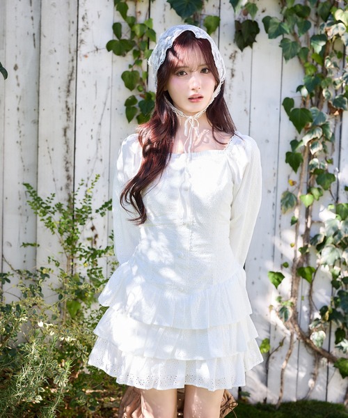 one after another NICE CLAUP ワンピース 「Denim Collection」レース