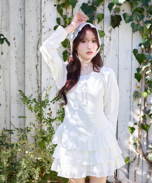 one after another NICE CLAUP ワンピース 「Denim Collection」レース