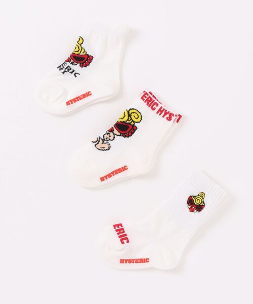 HYSTERIC MINI（ヒステリックミニ） 靴下 STANDARD MINI FACE ベビー3P