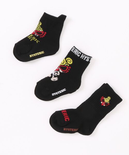 HYSTERIC MINI（ヒステリックミニ） 靴下 STANDARD MINI FACE ベビー3P