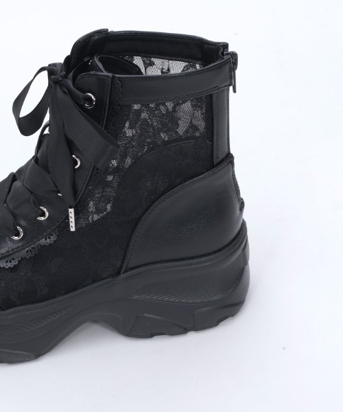 和歌】axesスカート+ハイカットスニーカー+SHEINブーツ 3点 axes femme