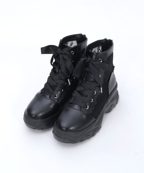 axes femme（アクシーズ ファム） パンプス レースハイカット