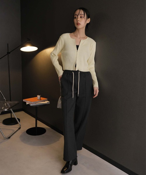 「Girly Doll」 ニットカーディガン M ブラック レディース_画像5