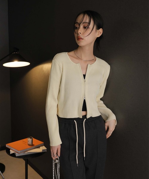 「Girly Doll」 ニットカーディガン M ブラック レディース_画像9