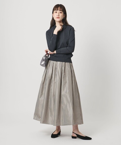 UNITED ARROWS タフタボリュームギャザースカート 25SS 36 タフタ ボリュームギャザー スカート