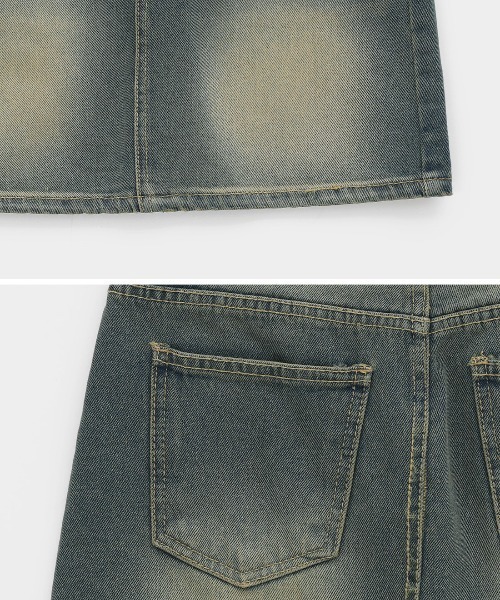 「BLACKUP」 デニムスカート LARGE ブルー レディース_画像5