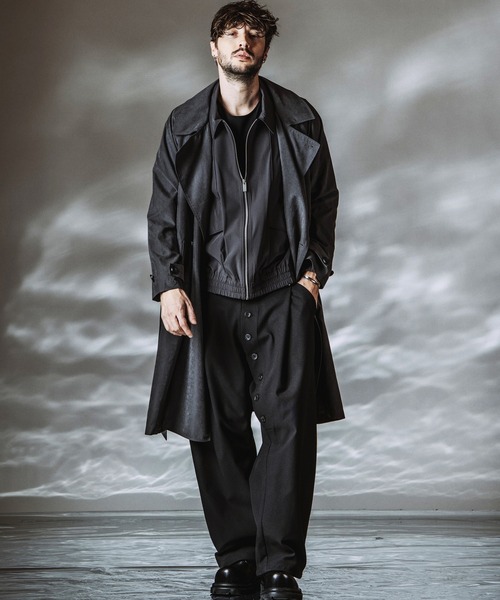 Number nine 01aw スタンダー期 トレンチコート NO ID.（ノーアイディー） トレンチコート コート 「NO ID.」P Suede