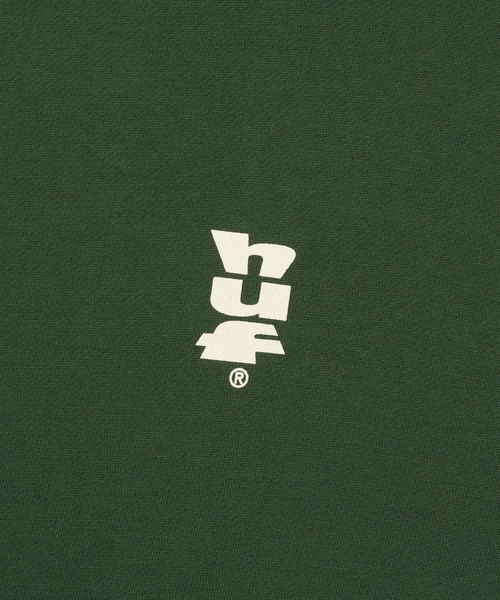 「HUF」 プルオーバーパーカー S ブラック メンズの画像