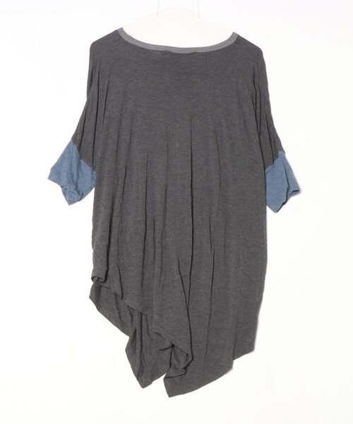 「gomme」 7分袖カットソー MEDIUM グレー レディース_画像2