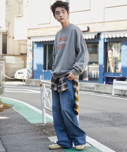 「WEGO」 スウェットカットソー LARGE グレー メンズ_画像4